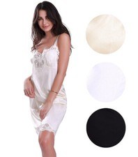 Illusion slip completo donna nylon premium con orlo in pizzo cinghie regolabili 2012
