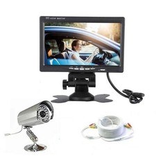 KIT VIDEOSORVEGLIANZA CON MONITOR LCD 7" E TELECAMERA INFRAROSSI CAVO 20 METRI