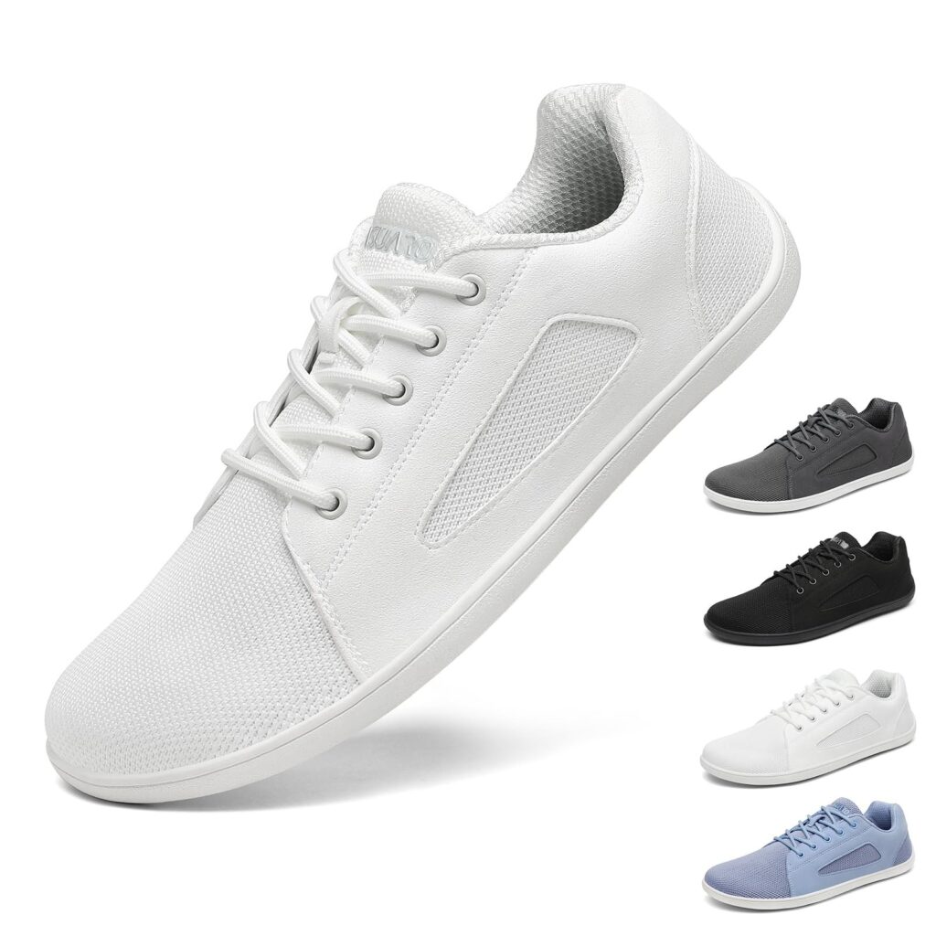 SAGUARO Unisex Scarpe Barefoot minimaliste con Punta Larga, Zero Drop, Suola Antiscivolo,Lavoro e Uso Quotidiano,Gr.36-46