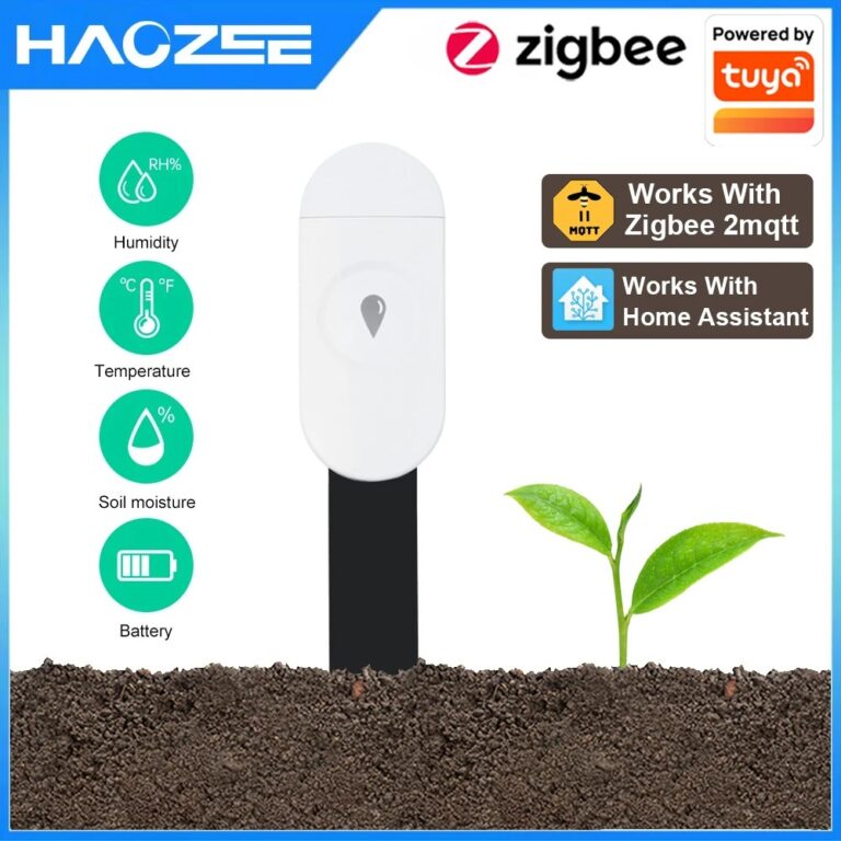 Zigbee Rilevatore di umidità e temperatura Tester intelligente per il suolo Sensore di umidità App per telefono Monitor in tempo reale per il giardino domestico