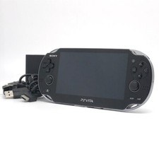 Sony PS Vita PCH-1100 Crystal Black Wi-Fi OLED FW:3.74 con caricatore "come nuovo"