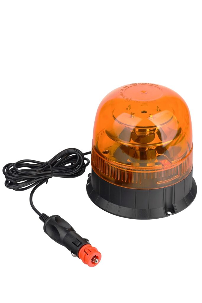 Technaxx TX-349 Faro LED 12V – Luce di emergenza 360° con 10 LED, 3 modalità lampeggianti, montaggio magnetico o a ventosa, impermeabile IP65, cavo 3m, certificato ECE R65 & R10