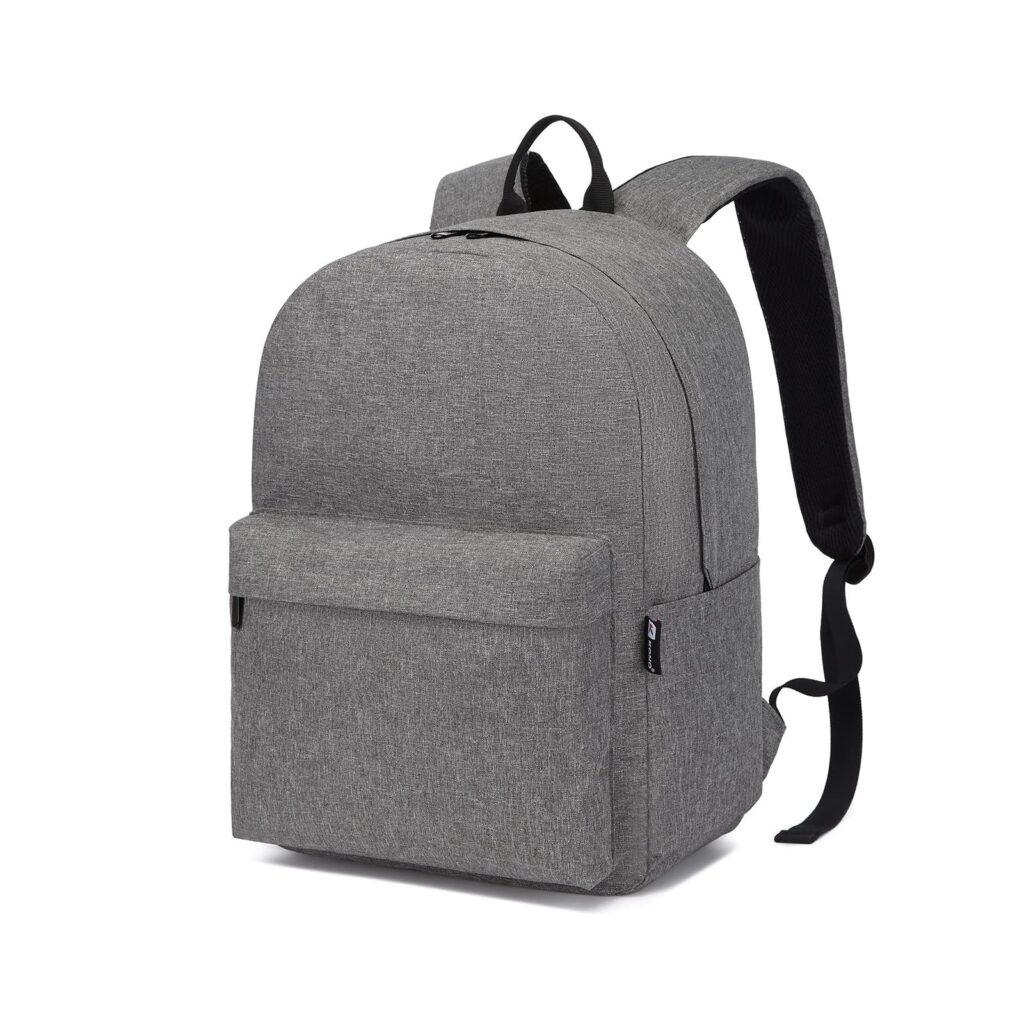 KONO Zaino Scuola Leggero, Zaino Uomo Donna, Zaino Università | Porta PC 15,6 Pollici, Zaino Casual da Viaggio e Lavoro, Tasche Multiple, Grande Capacità, Tinta Unita, Semplice e…