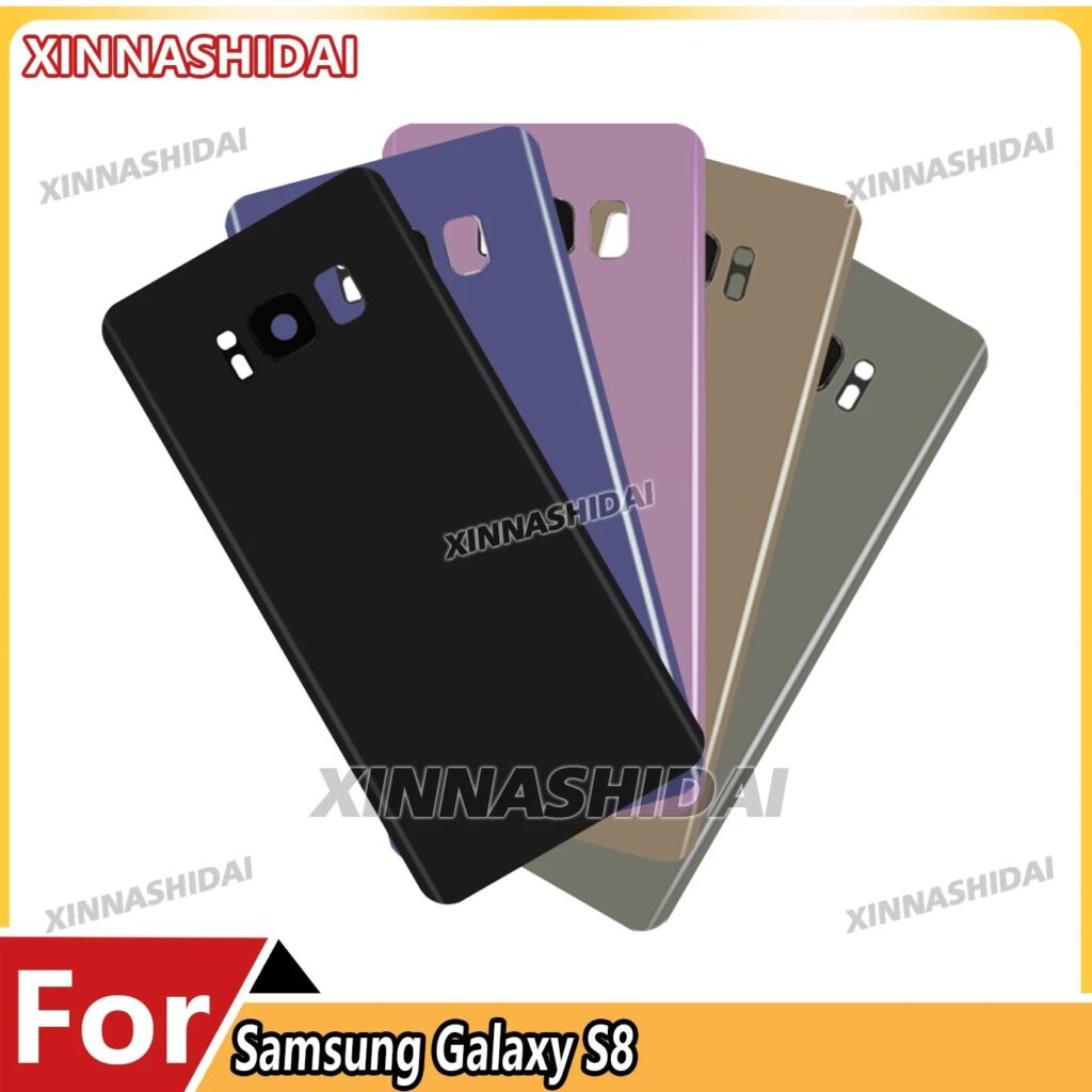 Nuovo Pannello Posteriore in Vetro per Samsung Galaxy S8, Cover Batteria, Ricambio Scocca Posteriore