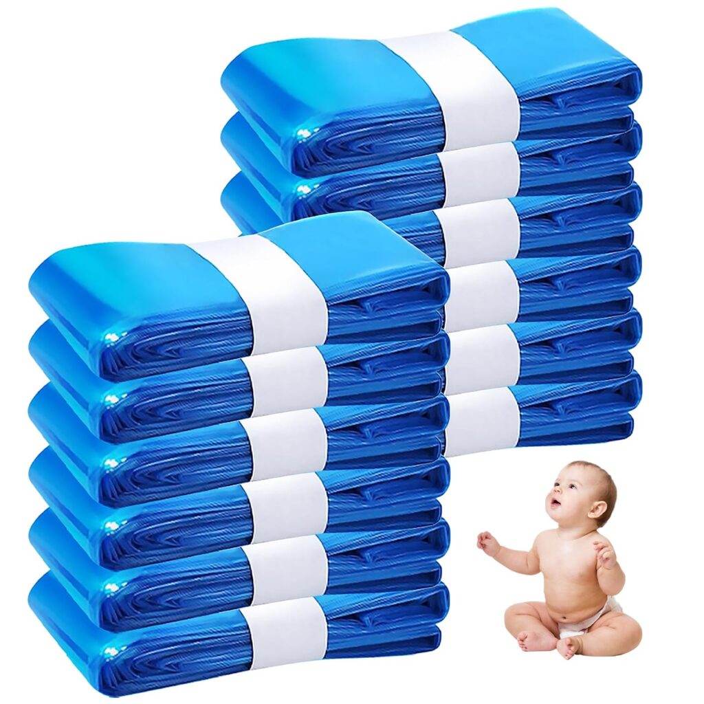 12 Pezzi Ricarica Mangiapannolinii, PARPAT 4,5m Sacchetti Mangiapannolini Antiodore Inodore Addensata Buste Ricarica Mangia Pannolini per Littycat, Twist & Click (12)