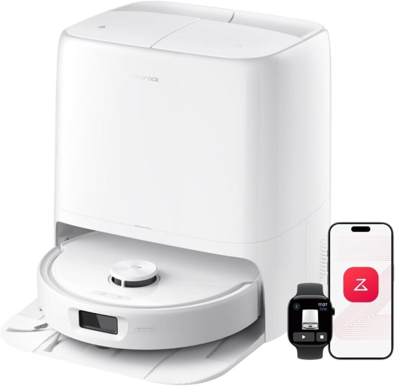 roborock Qrevo 2 Pro Robot Aspirapolvere Lavapavimenti 25.000Pa, Bianco | Panno Estensibile, Antigroviglio, Autopulizia Panno 75°C, Rimozione Automatica dei Panni, Evita Ostacoli