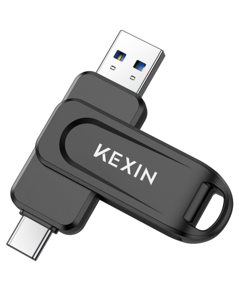 KEXIN Chiavetta USB 64GB Chiavetta USB C 64 GB 100 MB/s Girevole Doppia USB3.0 Memoria Esterna PC Tipo A e Tipo C Pen Drive per Smartphone Tablet iPhone 15/16 Auto Console di Gioc…