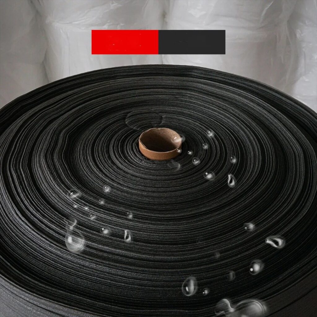 Rotolo di Cotone Perlato EPE Nero 30/40CM, Spessore 2mm, Lunghezza 20/30m, Schiuma Ammortizzante per Protezione Prodotti o Decorazioni Fai-da-Te