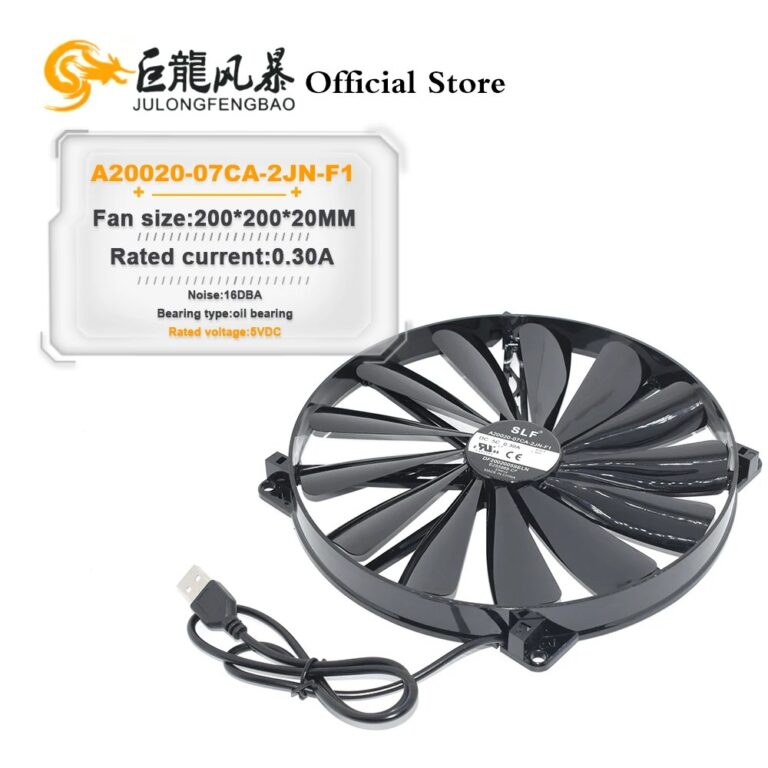 A20020-07CA-2JN-F1 DF 2002005 SELN Nuovo DC5V 0.30A 20cm 200*200*20MM Per Ventola di raffreddamento base per notebook Master USB
