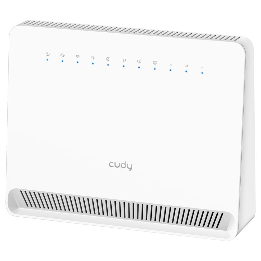 Cudy Router Wi-Fi 5 dual-band 4G Cat 6 AC1200, 4 porte Gigabit, LT700E | Cat. 6, 300 Mbps in download (2CA), Wi-Fi 5 AC1200 (867/300), 4 porte GbE, slot per Nano SIM, VPN completa…