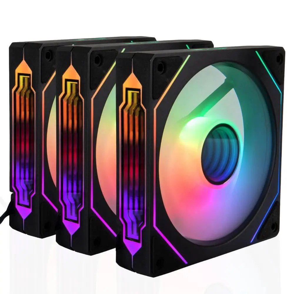 Ventola per case del computer PRISM 4 PRO Mirror Cycle ARGB 120mm 4Pin PWM PC Ventola di raffreddamento silenziosa Ventola per telaio a basso rumore
