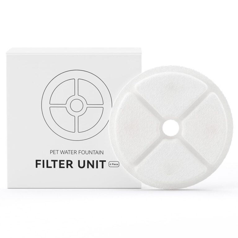 IMIPAW Filtri Fontanella per Gatti Filtro Rotondo di Ricambio per Fontana Animali Domestici con Resina e Carboni Attivi per Dispenser Acqua Fontana Gatto e Cani