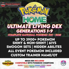Ultimate Living Dex | Pokemon HOME | COMPLETO | Campioni | Competitivo | 6 IVS