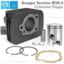 GRUPPO TERMICO PIAGGIO CIAO SÌ 50cc KIT CILINDRO PISTONE Ø38.4 SPINOTTO 12mm