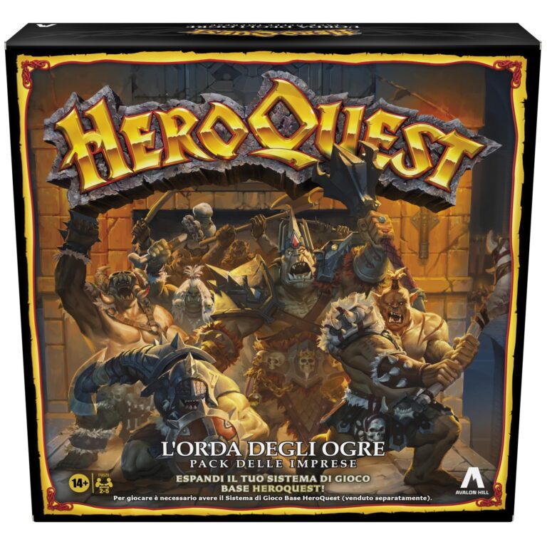 Avalon Hill, HeroQuest, Pack d'entreprises La Horde des Ogre, Jeu de Roleplay, pour Jouer Vous devez Avoir Le Système de Jeu de Base HeroQuest - Version française