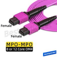 Cavo patch fibra ottica 1-20M da MPO a MPO OM4 8/12 core tipo B Famele/Famele