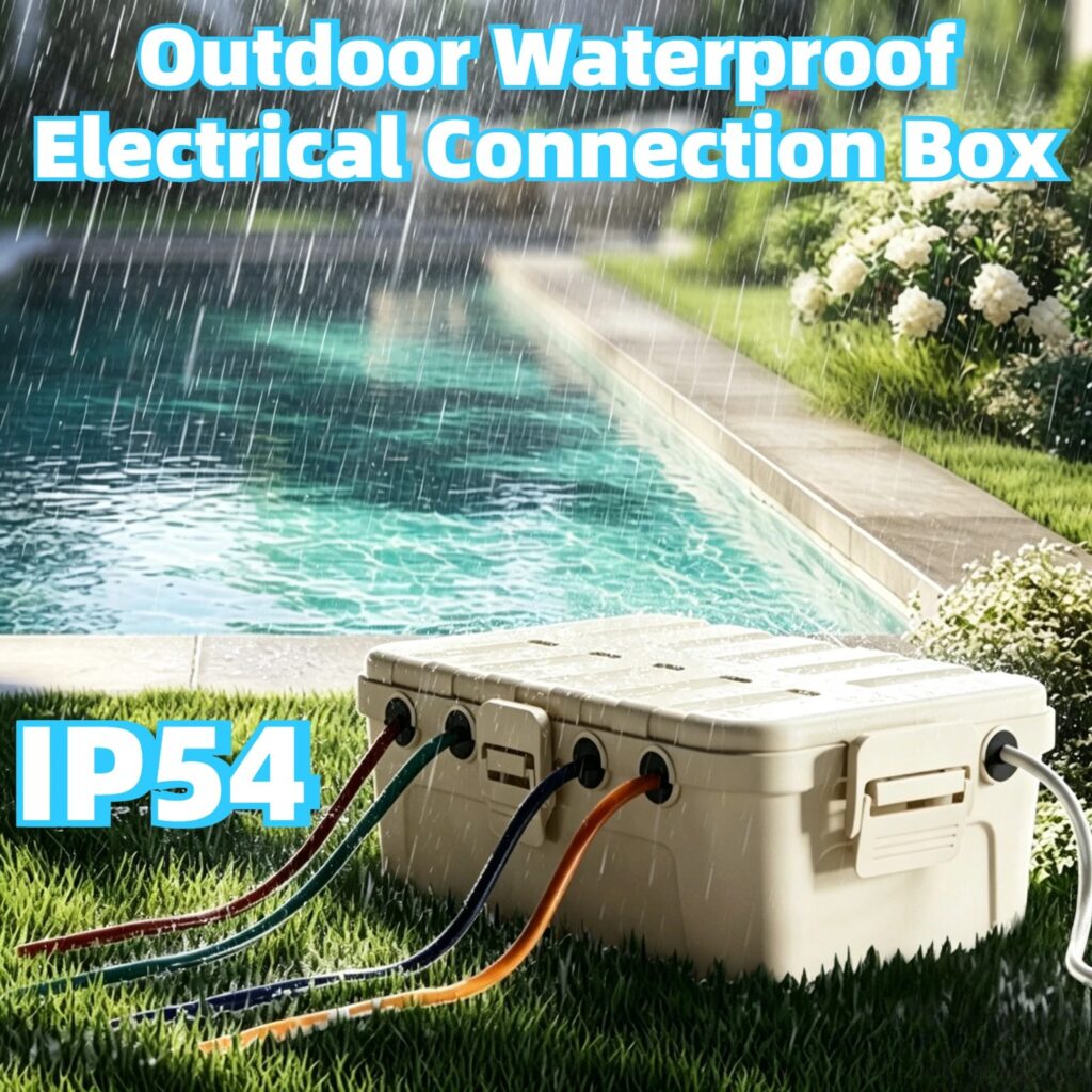 Scatola elettrica impermeabile IP54 per esterni (12,5 x 8,5 x 5 pollici) - Grande scatola di giunzione resistente alle intemperie per prese di corrente, spine e connettori