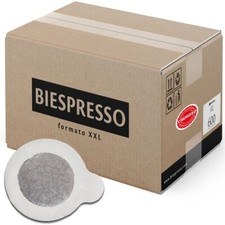 600 Cialde caffe BIESPRESSO filtro carta XP 38mm CREMOSO FORMATO CONVENIENZA XXL