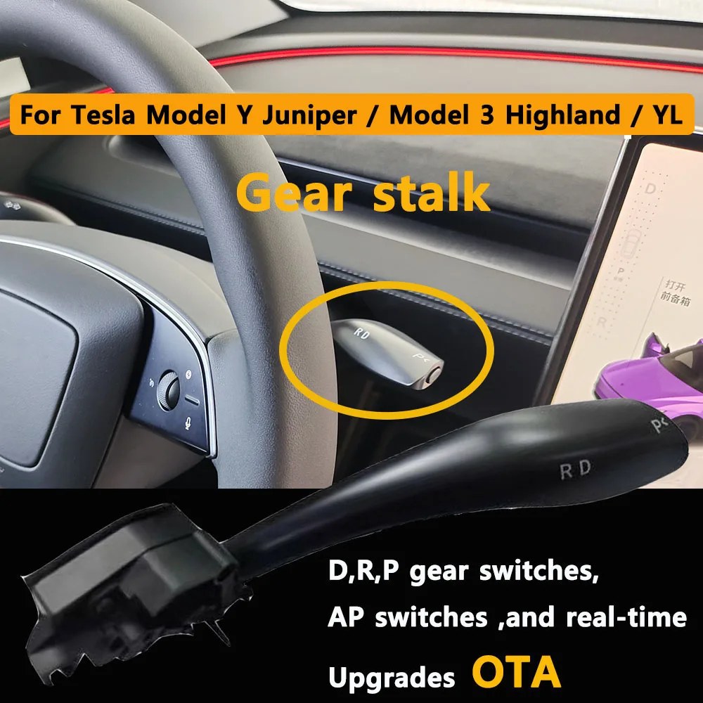 Kit Leva del Cambio Fisica con Indicatore D P R per Tesla Model Y Juniper, Model YL, Model 3 Highland