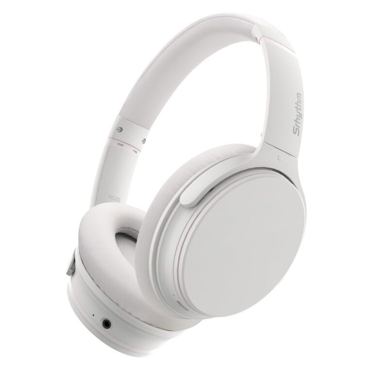 Srhythm NC25 Cuffie Stereo con Cancellazione Attiva del Rumore, Bluetooth 5.3, Auricolari ANC Over-ear con Hi-Fi, Microfono, Autonomia di 50 Ore, Assistente Vocale, ModalitàGioco…