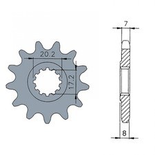 260432 PIGNONE AM6 14 DENTI 428 DTS / MBK 50 X-POWER / YAMAHA 50 TZR / PEUGEOT 5