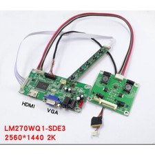 per Pannello 27" LM270WQ1(SD)(E3) 2560X1440 EDP Scheda Controller VGA Kit HDMI LED