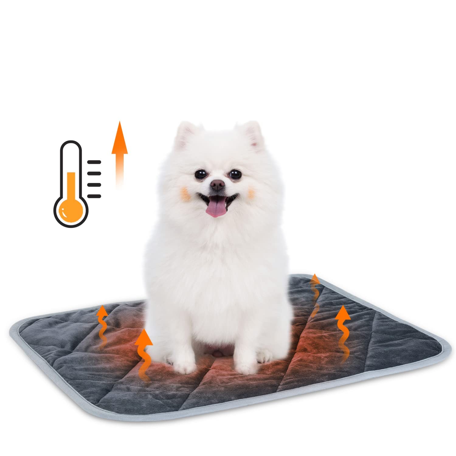 Nobleza Tappetino Autoriscaldante Gatti e Cani 60x45 cm, Caldo Lavabile | Coperta riscaldante domestici animali senza elettricità, pad caldo antiscivolo, termica letto stuoia per…