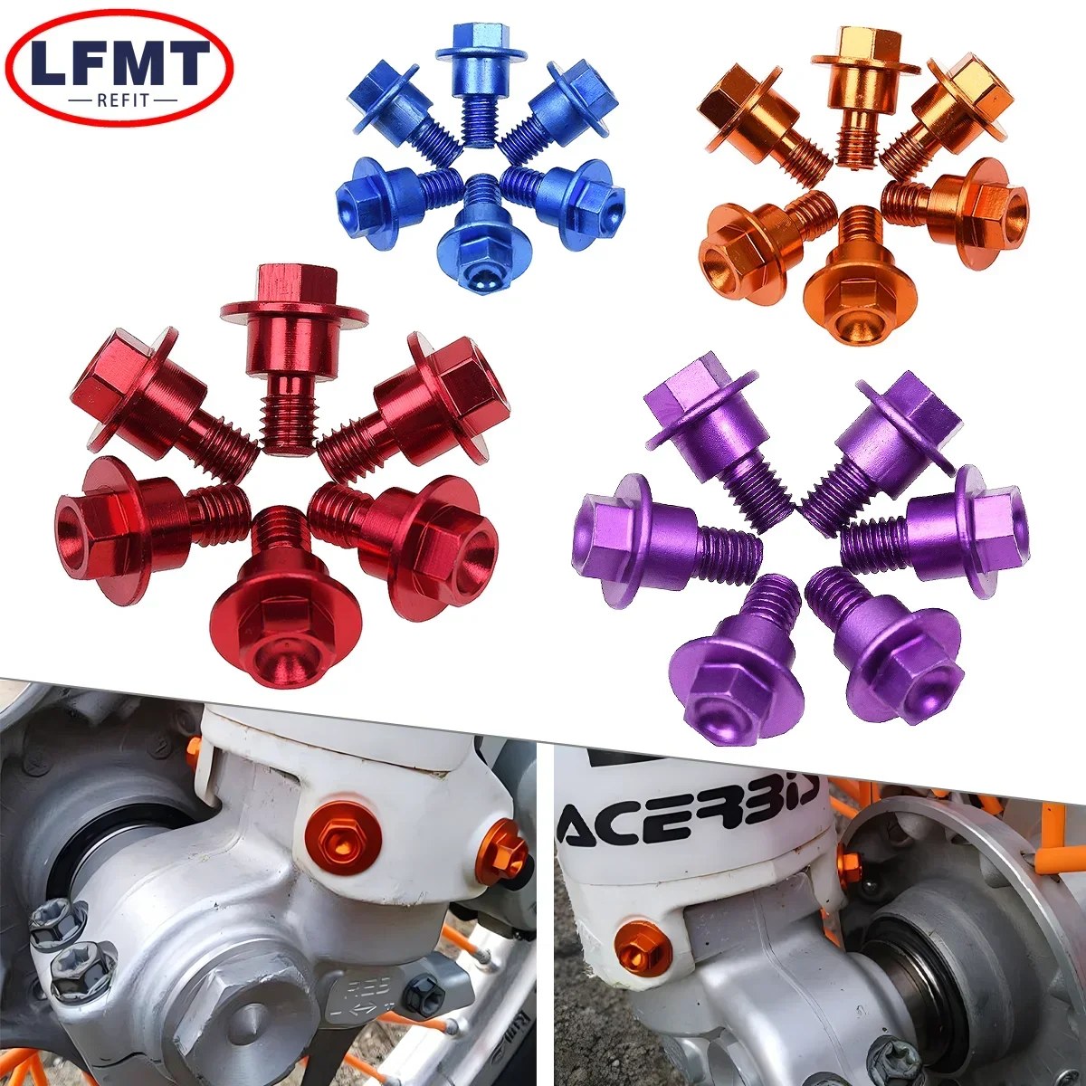 Moto M6 * 12 Viti Forcella Guard Bullone Per KTM SX SXF XC XCF EXC EXCF XCW XCFW Per Yamaha YZ WR Per Husqvarna TC FC TE FE TX FX