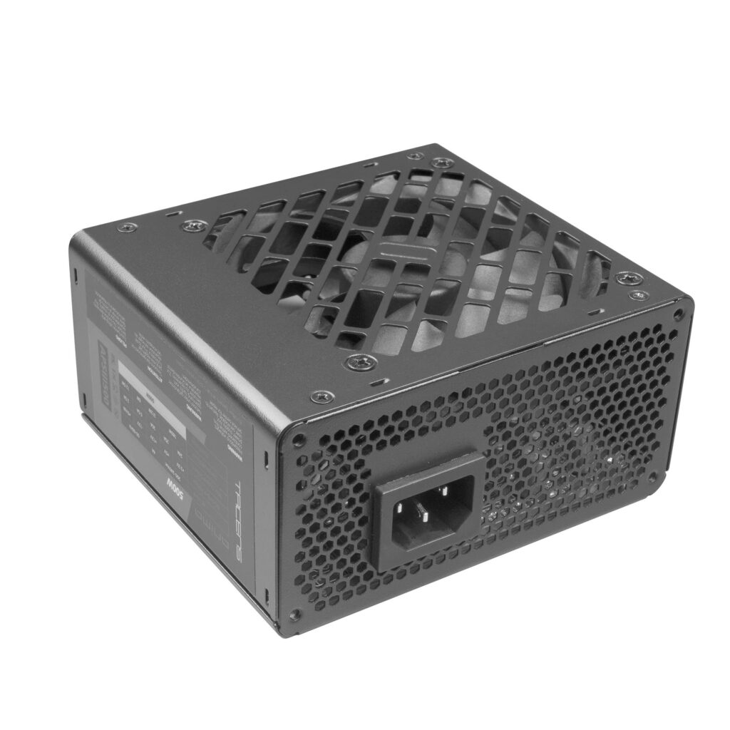 Tacens Anima APSIII500, Alimentatore PC SFX 500W, Tecnologia SMD 85% Bronze 12V, Ventola Ultrasilenziosa 9cm, Nero