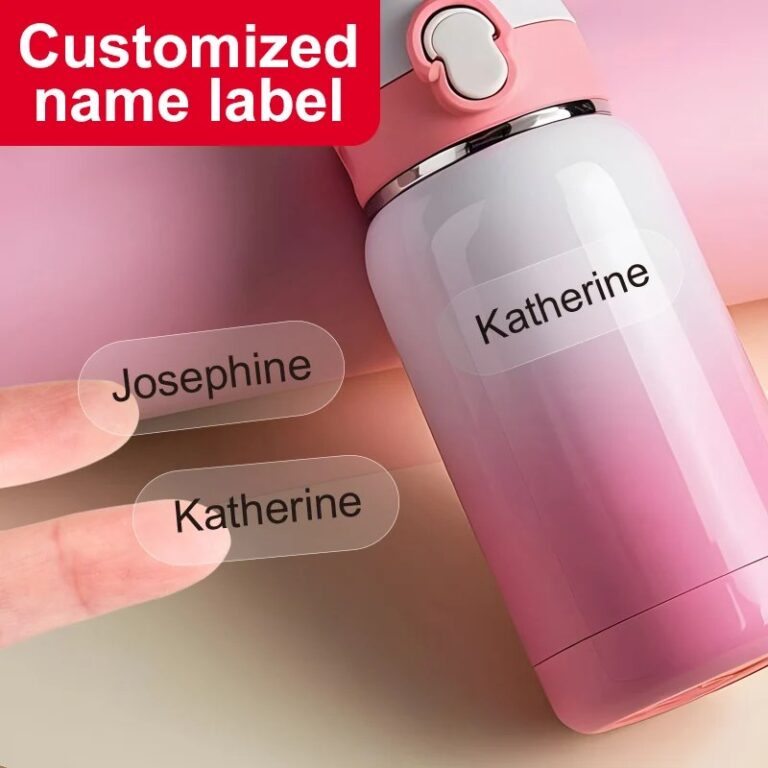 ‌ Adesivi impermeabili personalizzati: etichette con nome scolastico personalizzate, riutilizzabili per zaini per bambini, bottiglie sportive e forniture artigianali