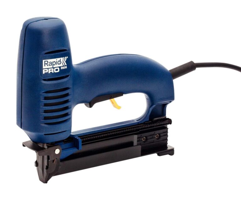 Rapid PRO R606 Graffatrice Elettrica per Graffette n. 606 e Chiodini n. 8, Impatto Regolabile e Piastra Frontale Rimovibile, Adatta al Fissaggio di Cornici e Pannelli (10643001),…