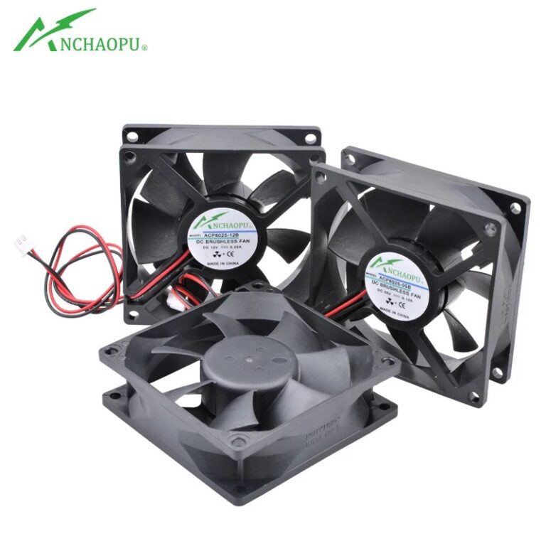 Ventola di Raffreddamento ACP8025 8cm 80mm 80x80x25mm DC5V 12V 24V 2pin Adatta per Chassis e Inverter di Potenza