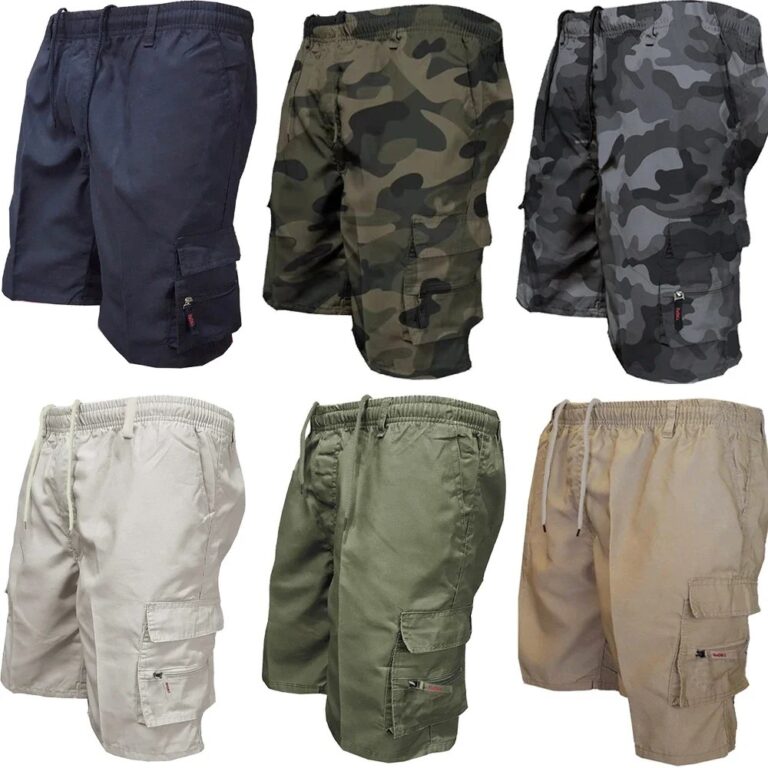 Pantaloncini cargo tattici da uomo Pantaloncini militari tascabili alla moda Camouflage estivo da jogging Sport Pantaloni corti da trekking da lavoro maschile casual