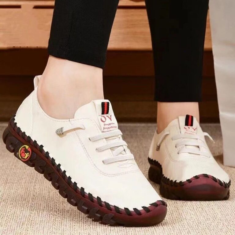 Scarpe da ginnastica da donna in pelle casual scarpe femminili vulcanizzate morbide e comode mocassini piatti scarpe slip on scarpe Zapatillas De Mujer
