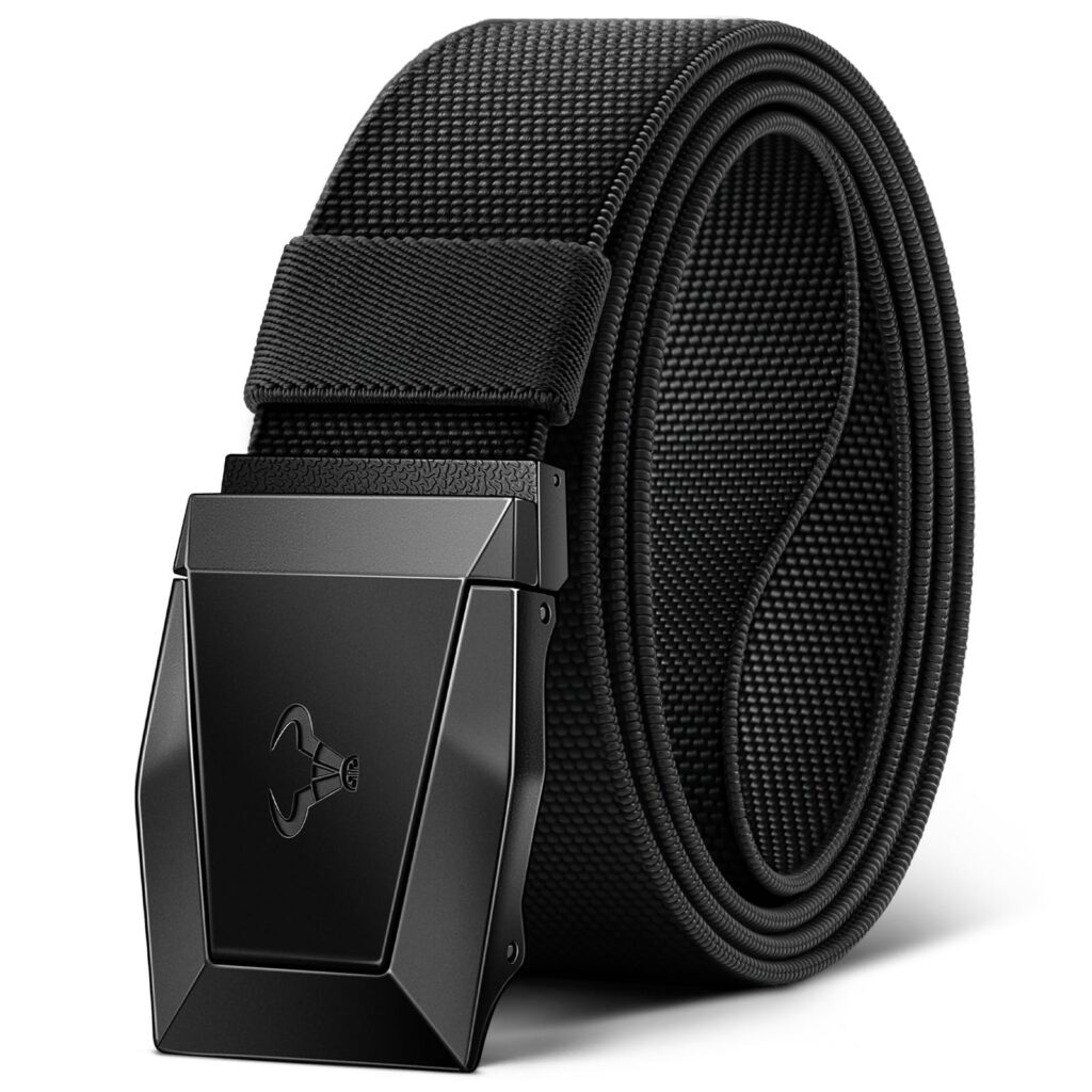 BULLIANT Cintura Uomo, Cintura Tattica 3,8cm,Trim Regolabile | Cintura Uomo Fibbia Metallica a Sgancio Rapido Lavoro Militare