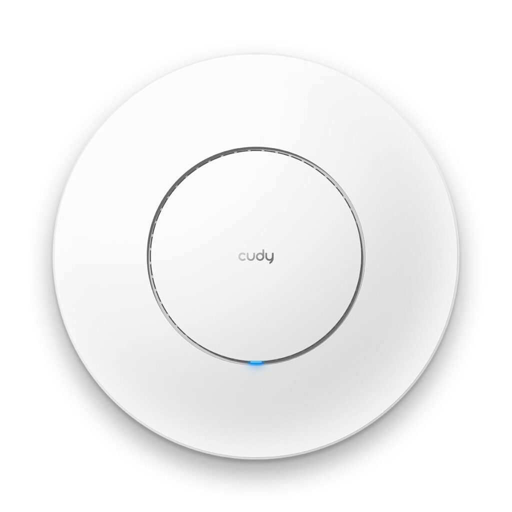 Cudy BE3600 Access point Wi-Fi 7 dual-band per montaggio a soffitto, AP3600 | 2882 688 Mbps, 1400 piedi quadrati, 200 clienti, Captive Portal, gestione cloud, ingresso PoE 2, ness…