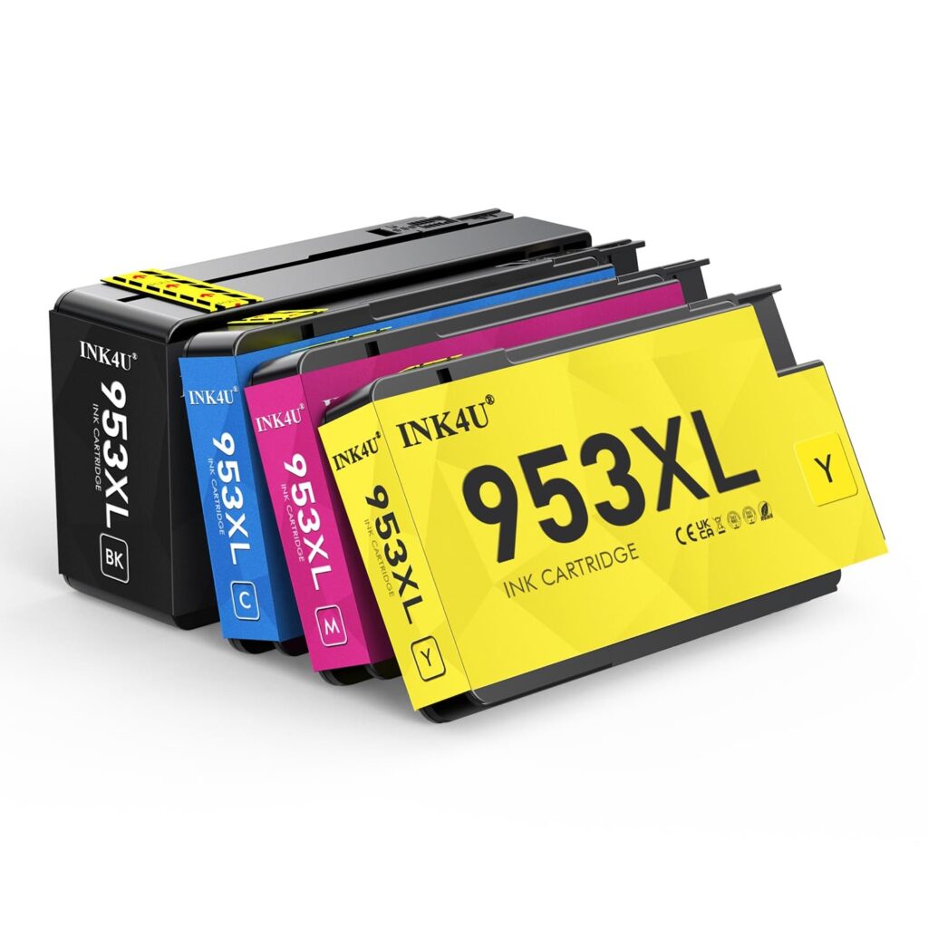 INK4U Cartucce 953XL Multipack Compatibile per HP 953 XL 953 | Compatibili con HP OfficeJet Pro 8710 8720 8730 8740 7740 8715 8718 7730 8728 8719 7720 8725 8210 (Nero Ciano Magent…