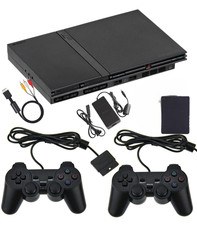 Sony PlayStation 2 Slim PS2 + 2 Controller + Memory Card + Cavi | Funzionante