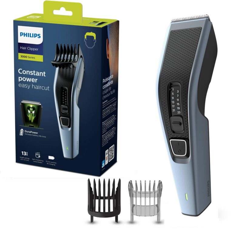 Philips HC3530/15 Regolacapelli Series 3000, Taglio Preciso e Semplice, Nero/Argento
