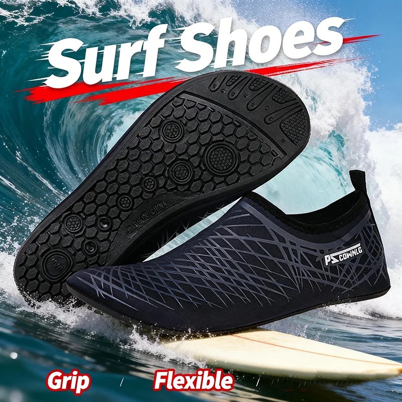 Scarpe da sub Donna Scarpe da acqua Uomo Spiaggia Nuoto Calzini per sport acquatici Sneaker a piedi nudi Fitness Danza Nuoto Surf Scarpa da snorkeling