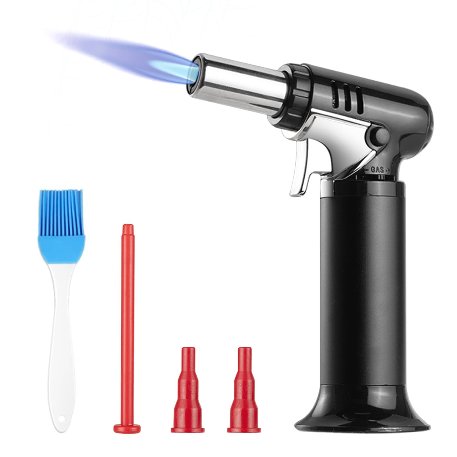 Carehabi Cannello da Cucina Bruciatore a Gas Fiamma Ossidrica Portatile per Cucinare, Cuocere, Barbecue, Campeggio (Gas Butano Non Incluso)