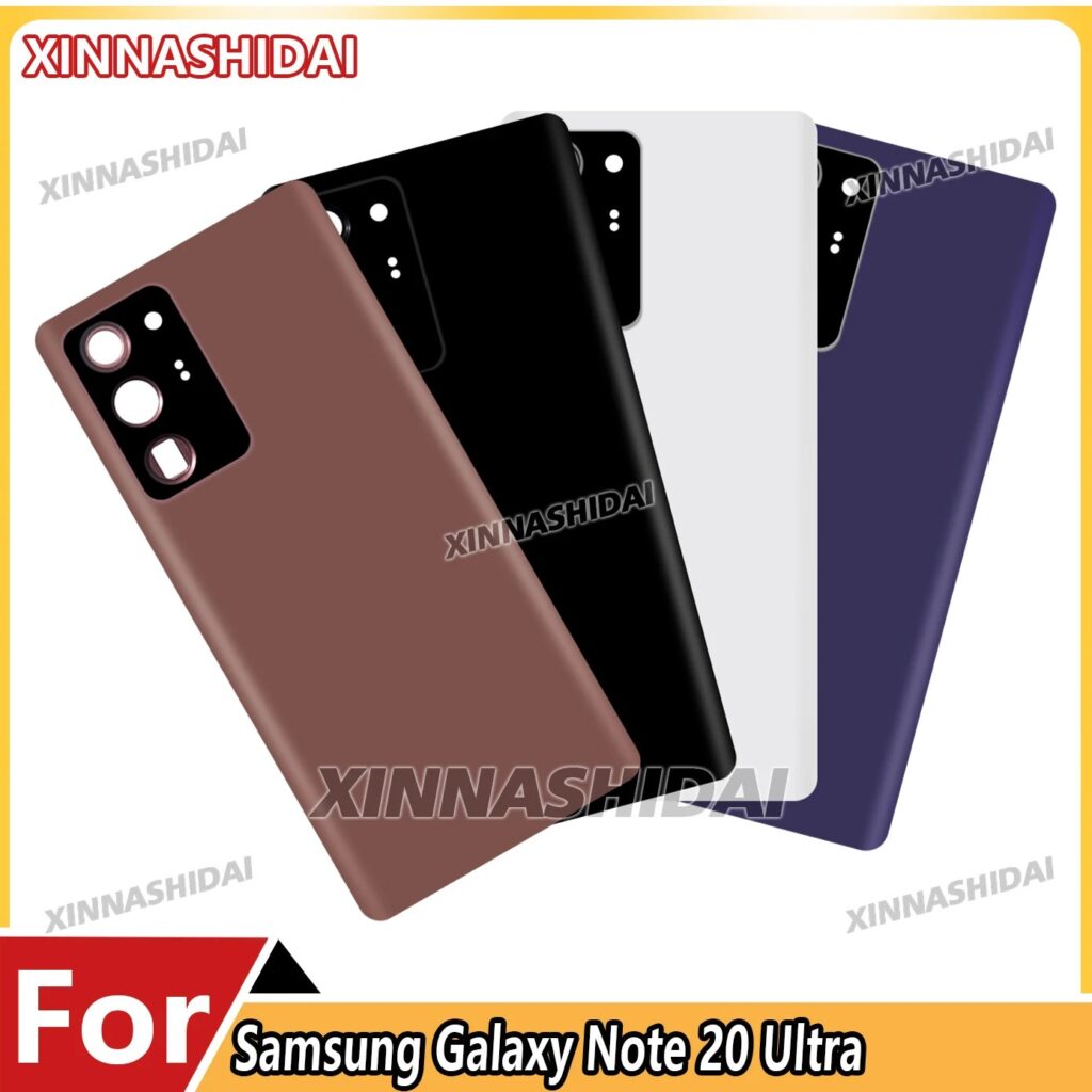 Nuovo alloggiamento per Samsung Galaxy Note 20 Ultra Gruppo di riparazione della copertura posteriore della batteria Sostituisci la custodia posteriore del telefono della porta e…