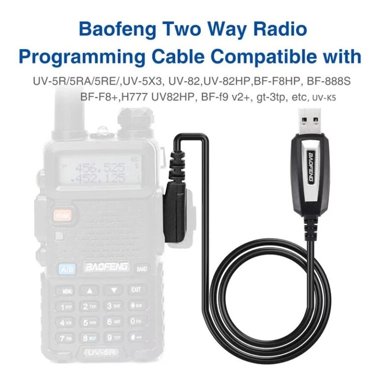 Cavo di programmazione USB per Baofeng UV-5R/82/888S/UV-S9PLUS/UV-13/16/17/21 Pro e Quansheng UV-K5/5R Plus Walkie Talkie