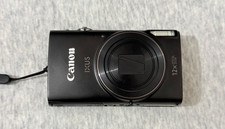 Canon IXUS 285 HS nero argento 20 MP 12x zoom 25-300 mm fotocamera WiFi usata