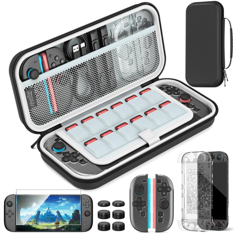 HEYSTOP Custodia da Trasporto per Nintendo Switch 2 con Vari Accessori | Custodia Protettiva da Viaggio per Nintendo Switch 2 con Cover Compatibile con Dock, Vetro Temperato Copri…