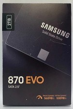 Samsung 870 QVO 2TB 2.5” SATAIII Internal SSD MZ-77Q2T0 2TB 3D V-NAND 7mm