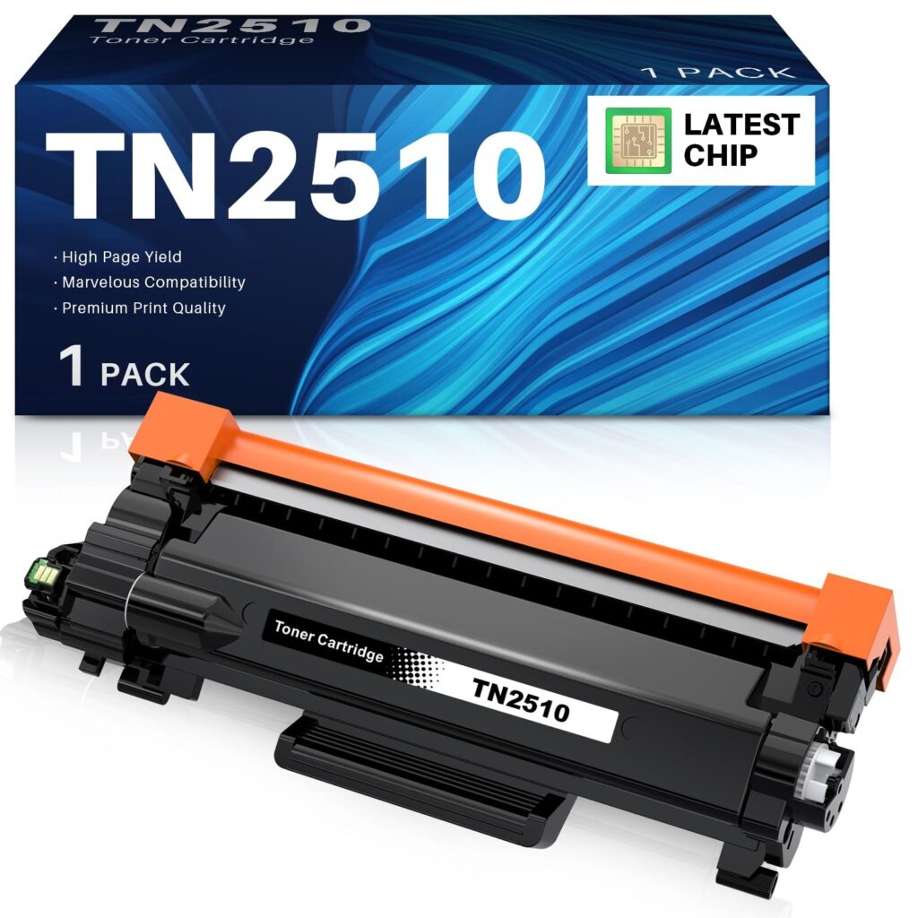 INK4U TN2510 Cartucce di Toner Compatibili per Brother TN 2510, Chip | Recente, per DCP-L2627DW HL-L2400DWE DCP-L2627DWXL DCP-L2620DW MFC-L2860DW DCP-L2665DW DCP-L2660DW MFC-L2860…