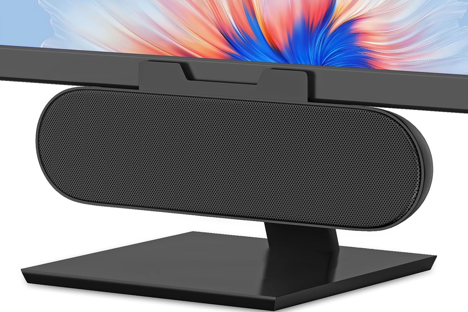 ZETIY Altoparlante per PC, USB Portatile Mini Soundbar, Alimentazione USB, Monitorare Casse PC per Telefono, Notebook, PC, Laptop, Desktop - Plug and Play （Nero）