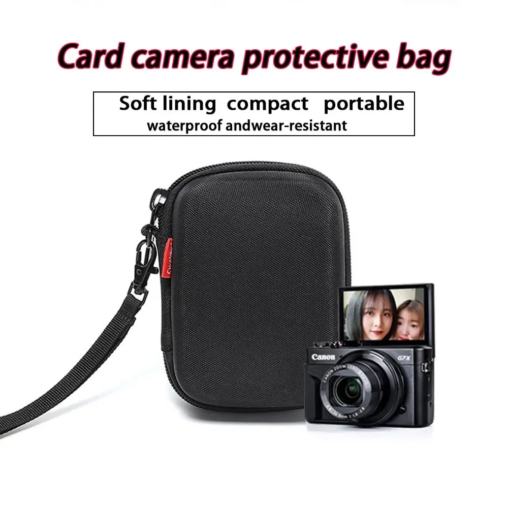 Custodia rigida in EVA antiurto per Canon G7X Mark III II Sony ZV1 ZV1F RX100, custodia protettiva con tracolla per fotocamera