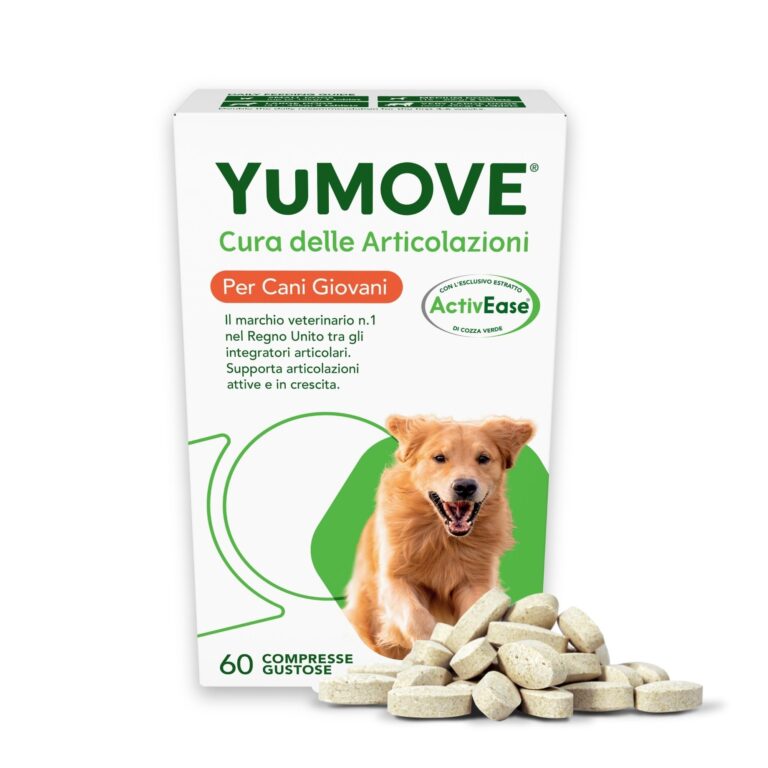 Yumove Integratore Articolazioni Cane 8 Settimane+ – 60 Compresse ActivEase | Brevetto in Corso, Cozza Verde, Tutte Le Razze, Glucosamina, Supporto Scientifico, Consigliato dai Ve…